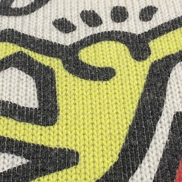 JOYRICH X Keith Haring Sweater Size Large Multicolor Dancing People Dogs Pop Art - Picture 6 of 13